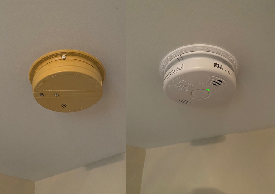 Old Vs. New Smoke Detector, electrical guide