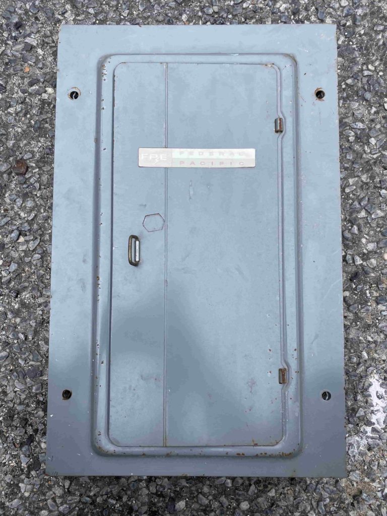 Federal Pacific Panel Cover Unsafe Panel